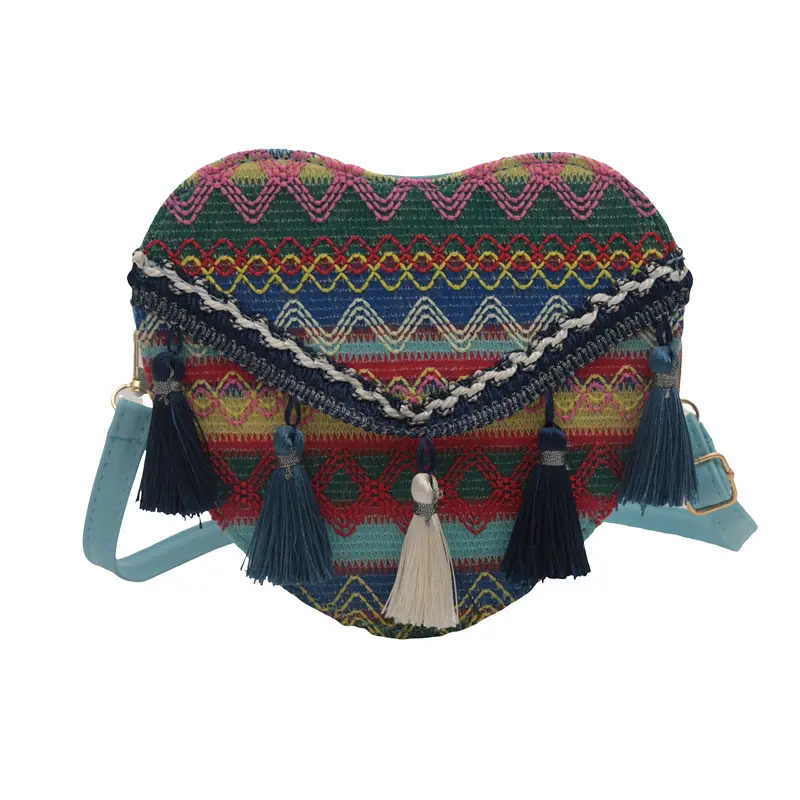 Handmade Woven Ethnic Love Bag for Women - Image 8