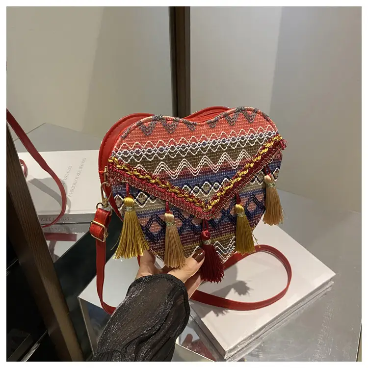 Handmade Woven Ethnic Love Bag for Women — feature 13