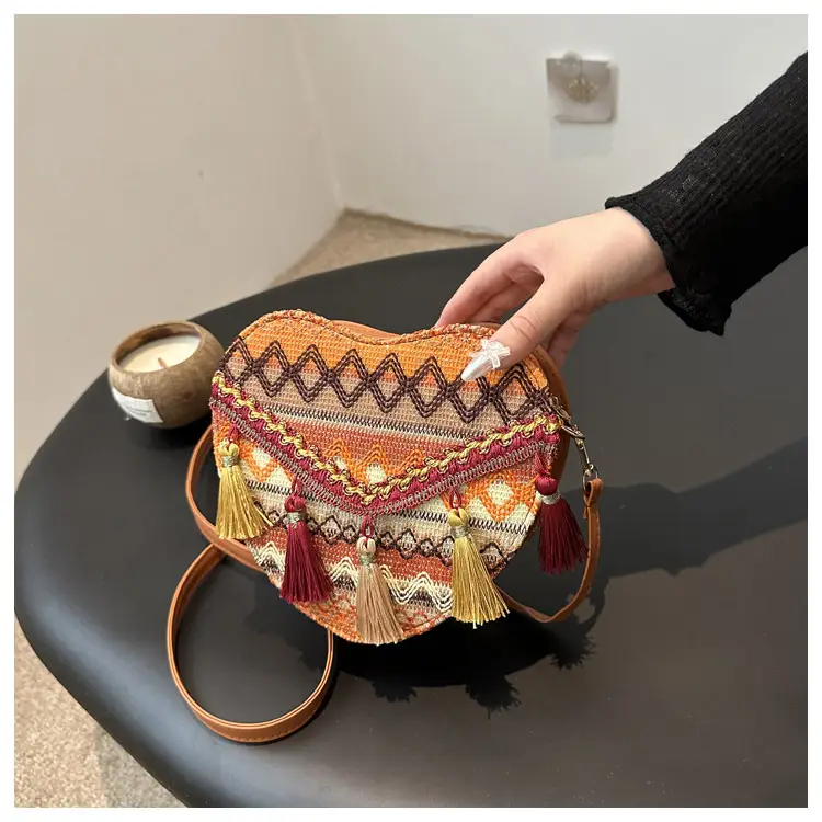 Handmade Woven Ethnic Love Bag for Women — feature 17