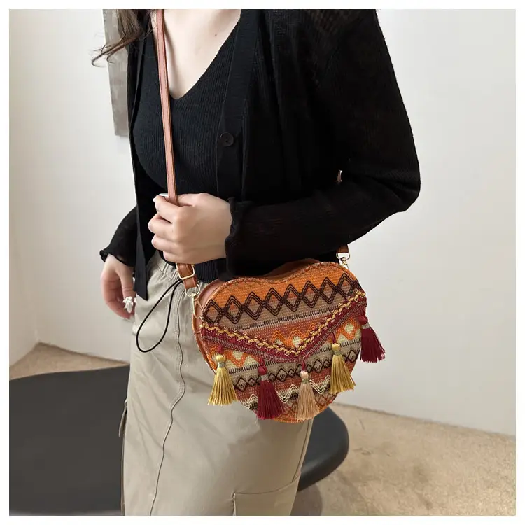 Handmade Woven Ethnic Love Bag for Women — feature 18