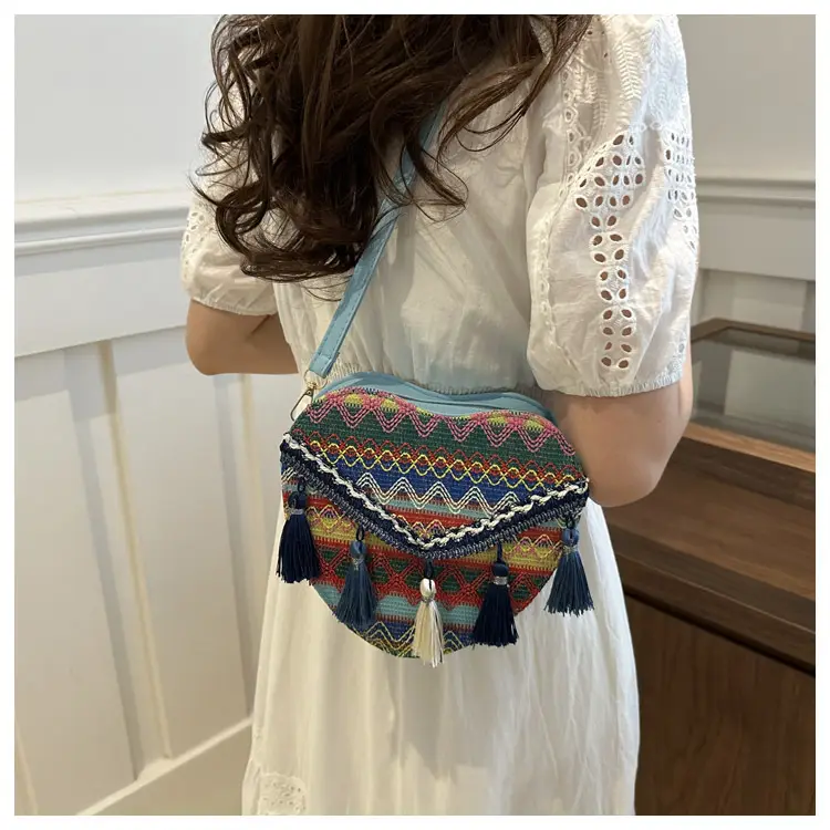 Handmade Woven Ethnic Love Bag for Women — feature 19