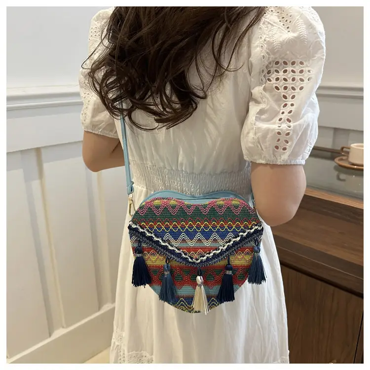 Handmade Woven Ethnic Love Bag for Women — feature 20