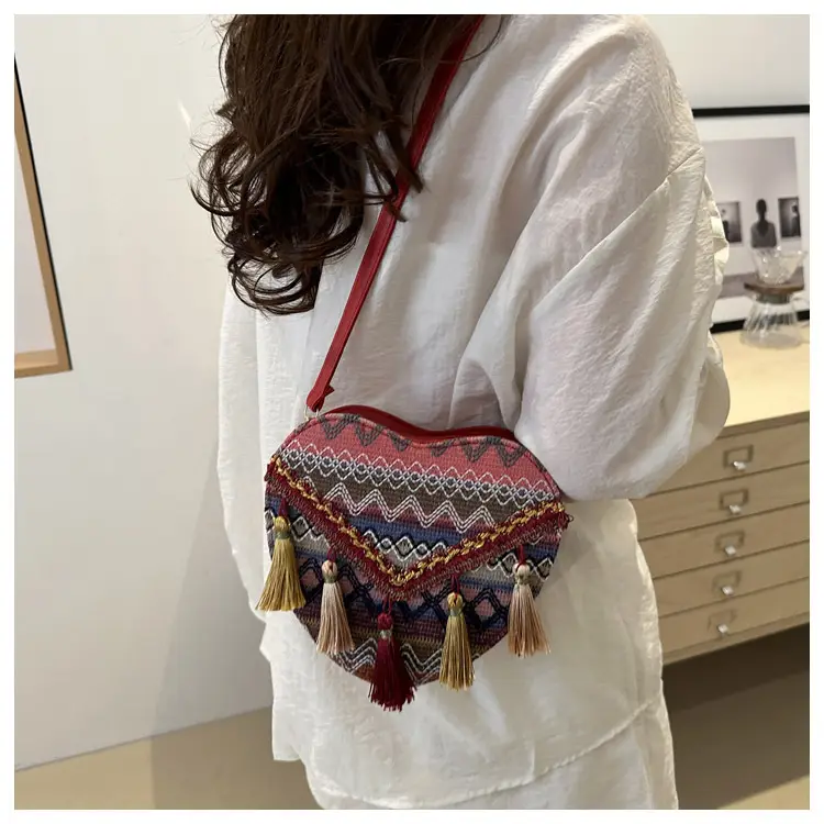 Handmade Woven Ethnic Love Bag for Women — feature 21