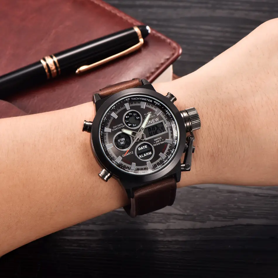 Men's Black Digital Multi-Function Watch with 180° Display - Image 19