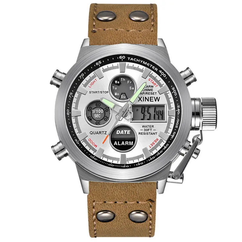 Men's Black Digital Multi-Function Watch with 180° Display - Image 11