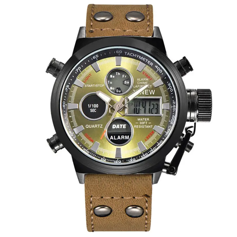 Men's Black Digital Multi-Function Watch with 180° Display - Image 5