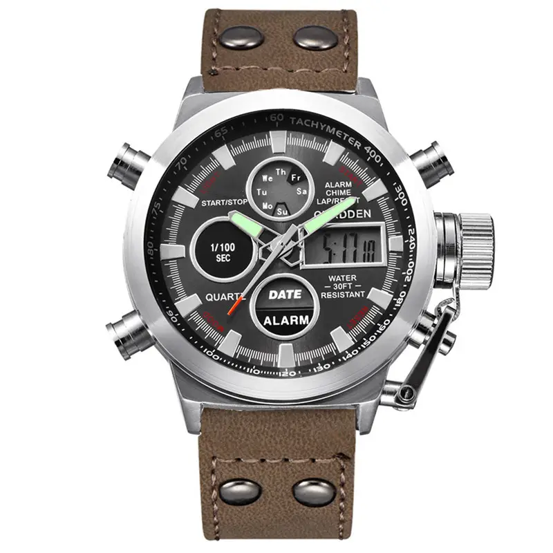 Men's Black Digital Multi-Function Watch with 180° Display - Image 7
