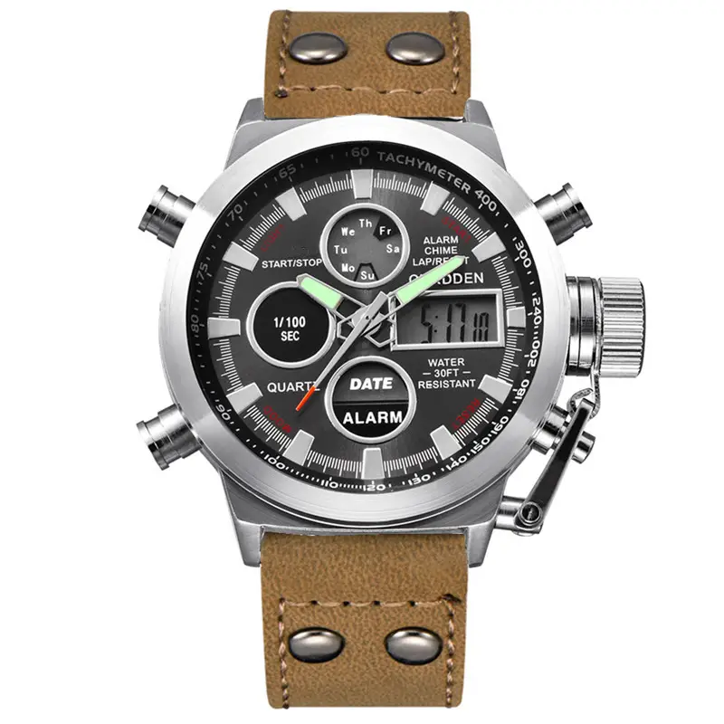 Men's Black Digital Multi-Function Watch with 180° Display - Image 8