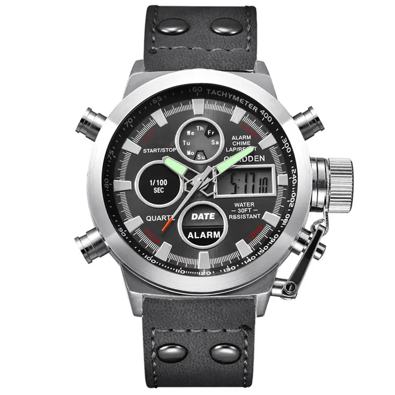 Men's Black Digital Multi-Function Watch with 180° Display - Image 9