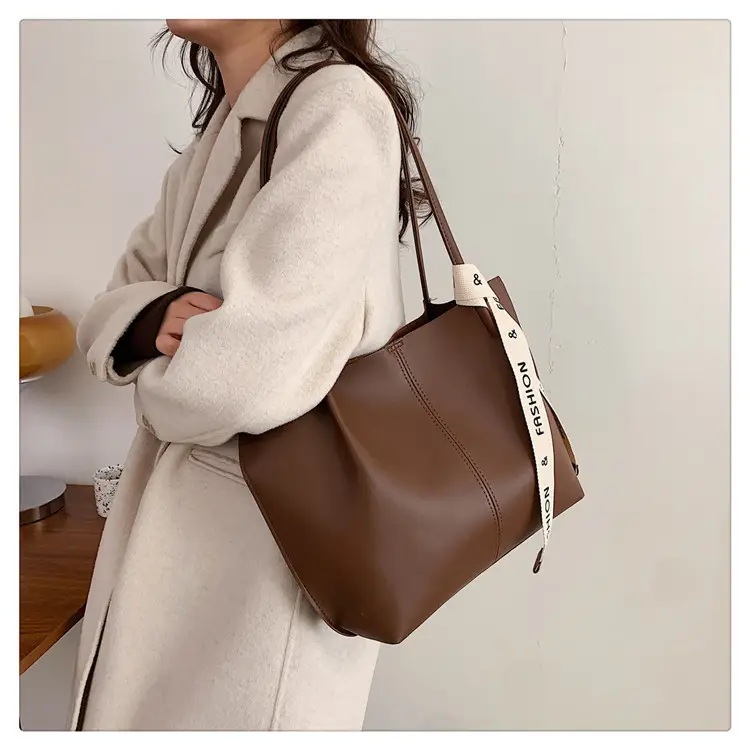 Retro Brown Shoulder Bag for Women Autumn Winter — feature 23