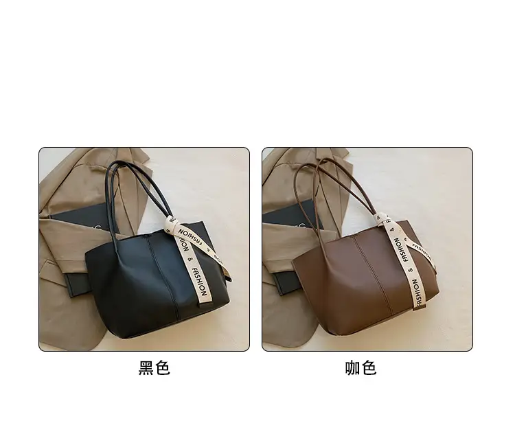 Retro Brown Shoulder Bag for Women Autumn Winter — feature 5