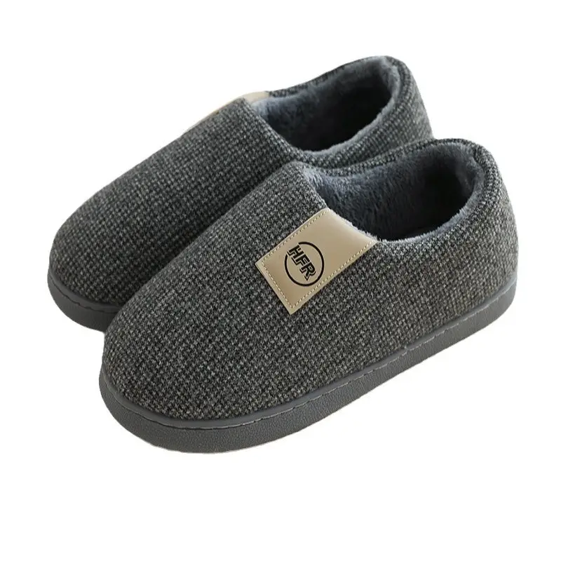 Cotton Slippers Autumn and Winter Women's New Couple Men's and Women's Home Bags and Warm Cotton Slippers Thick-Soled Indoor Wholesale