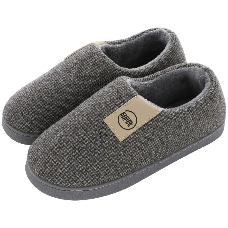 Cotton Slippers Autumn and Winter Women's New Couple Men's and Women's Home Bags and Warm Cotton Slippers Thick-Soled Indoor Wholesale