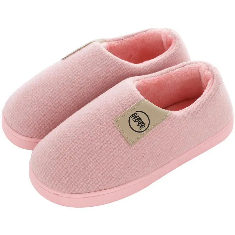 Cotton Slippers Autumn and Winter Women's New Couple Men's and Women's Home Bags and Warm Cotton Slippers Thick-Soled Indoor Wholesale