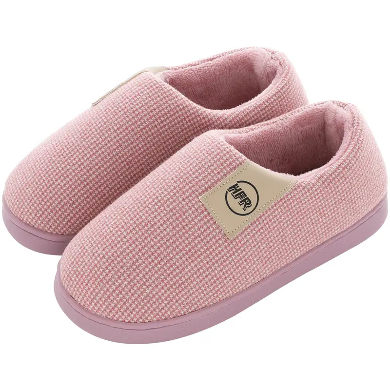 Cotton Slippers Autumn and Winter Women's New Couple Men's and Women's Home Bags and Warm Cotton Slippers Thick-Soled Indoor Wholesale