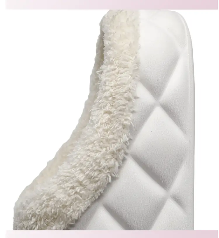 Waterproof Cotton Slippers Men's Autumn and Winter fleece-lined Warm Wearing Cotton Shoes for Lovers Lazy Shoes — feature 6