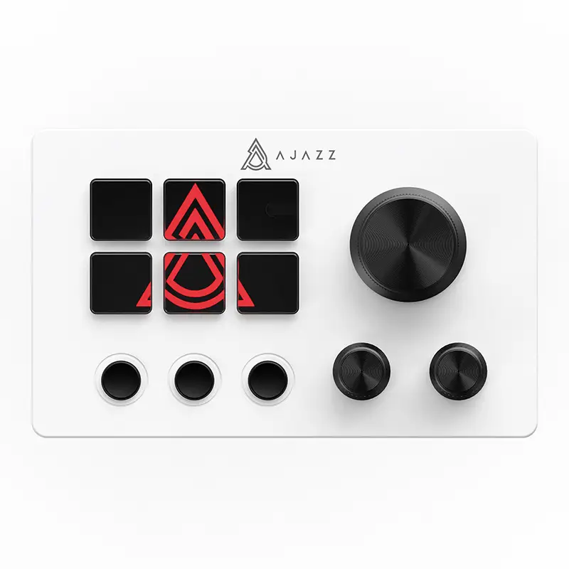 Black Jue Akp03 Desktop Controller with Live Tone & Shortcuts - Image 3