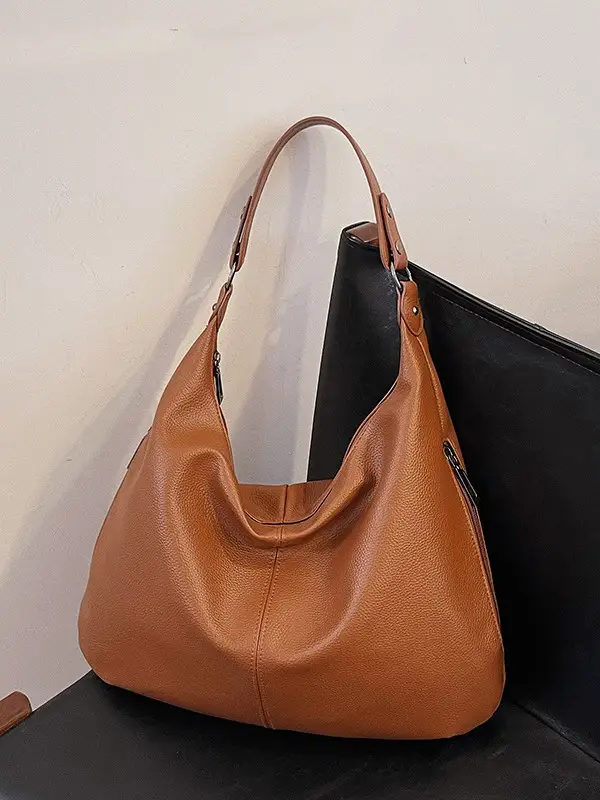 Black Large Capacity Shoulder Bag for Women 2024 - Image 6