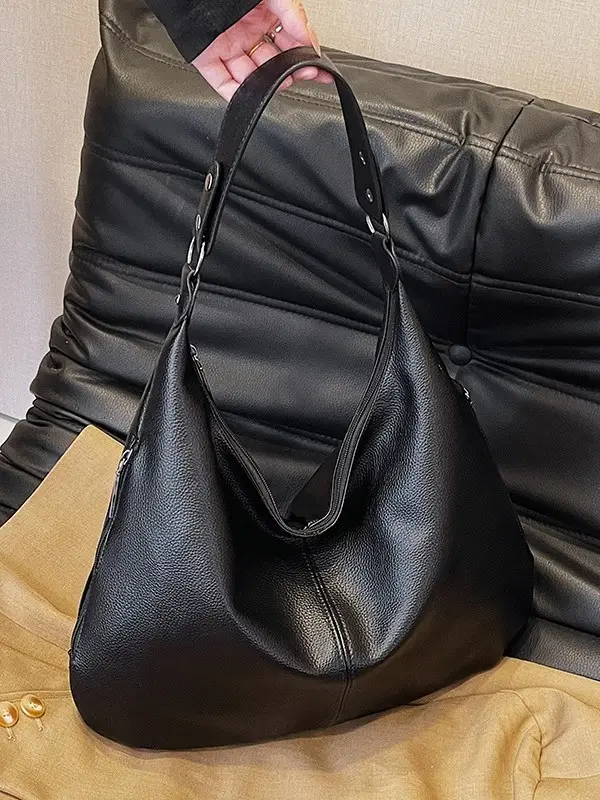 Black Large Capacity Shoulder Bag for Women 2024 - Image 8