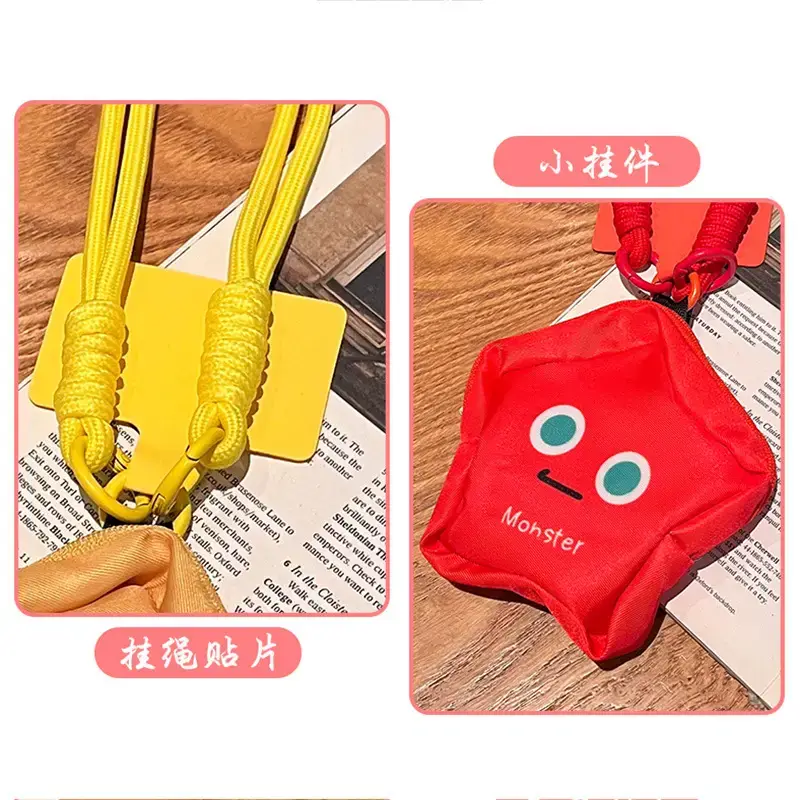Red Monster Handheld Phone Case with Yellow Rope - Image 9