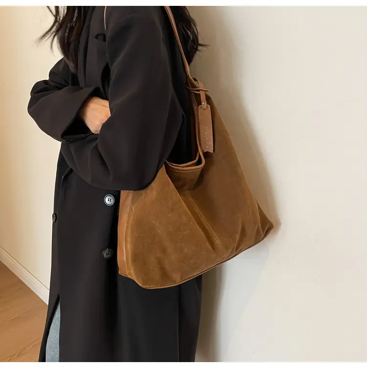 Retro Suede Underarm Bag Women 2024 — feature 13
