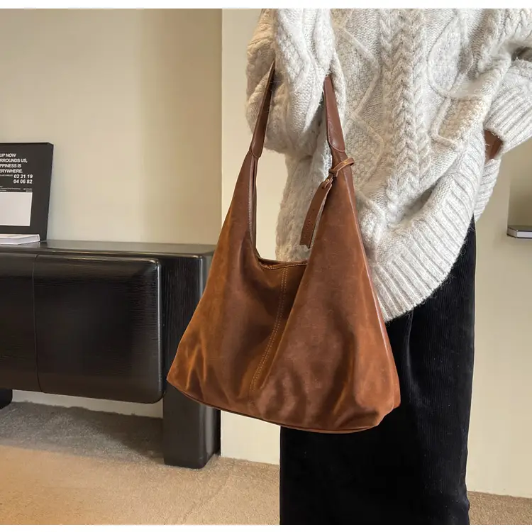 Retro Suede Underarm Bag Women 2024 — feature 17