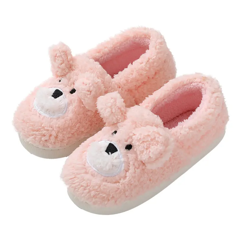 Yuezi Shoes Winter Cotton Slippers Women's Bag with Couple's Home Indoor Thick Bottom Non-slip Plush Postpartum Cotton Slippers Winter