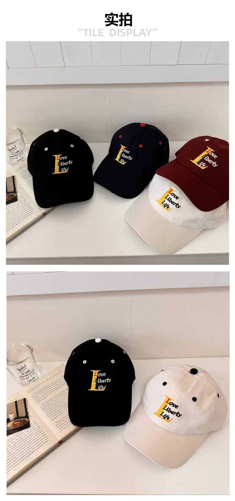 Women's Black "Love Betty" Baseball Cap — feature 3