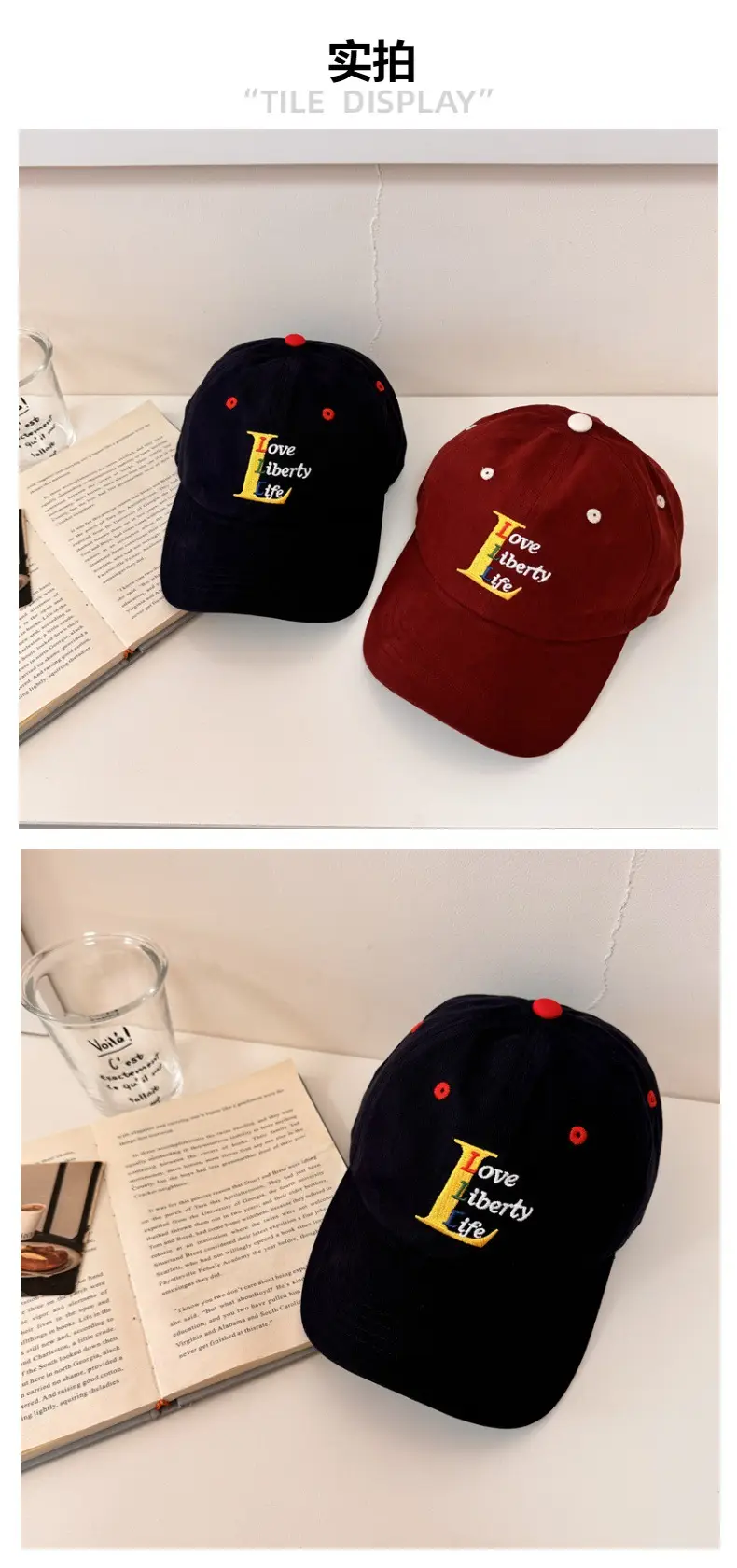 Women's Black "Love Betty" Baseball Cap — feature 4