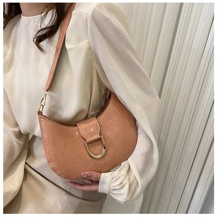 White Textured Crossbody Bag with Pearl Strap — feature 50