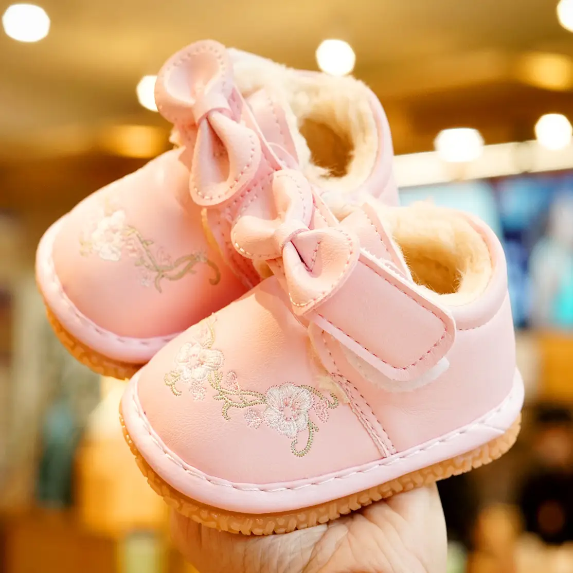 Winter Fleece Baby Shoes for 1-2 Years Old