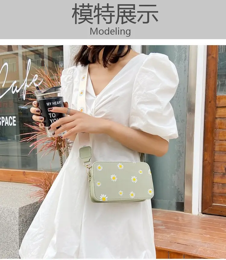 Black Daisy Print Shoulder Crossbody Bag 2024 — feature 12