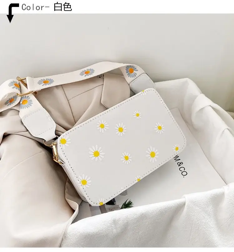 Black Daisy Print Shoulder Crossbody Bag 2024 — feature 25