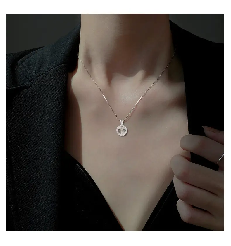 Titanium Steel Blessing Necklace Set 2024 New — feature 14