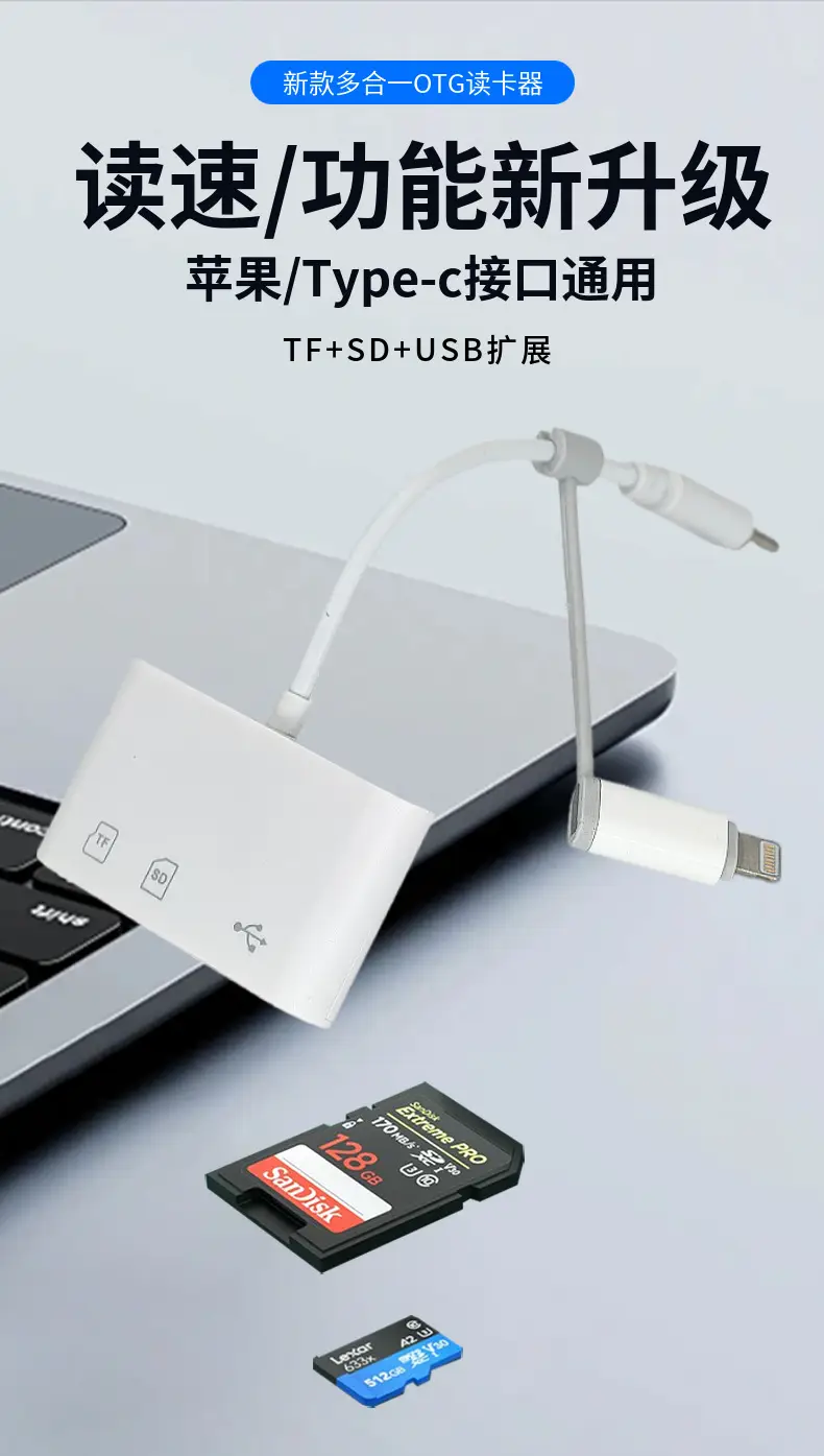 Apple Type-C OTG Dual Head Reader for All Devices — feature 2