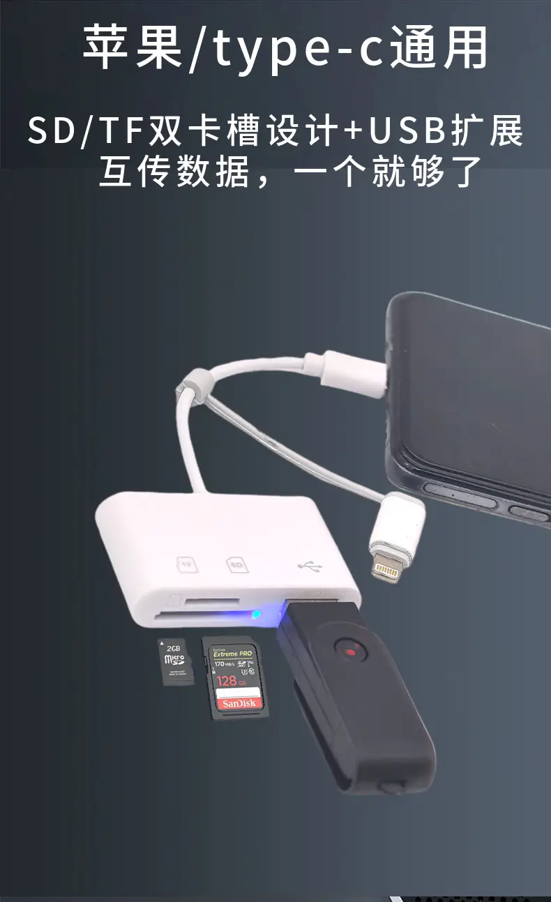 Apple Type-C OTG Dual Head Reader for All Devices — feature 5