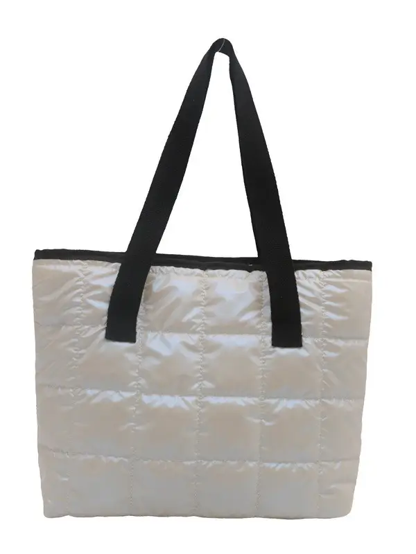 Silver Padded Shoulder Bag 2024 Winter Commute - Image 9