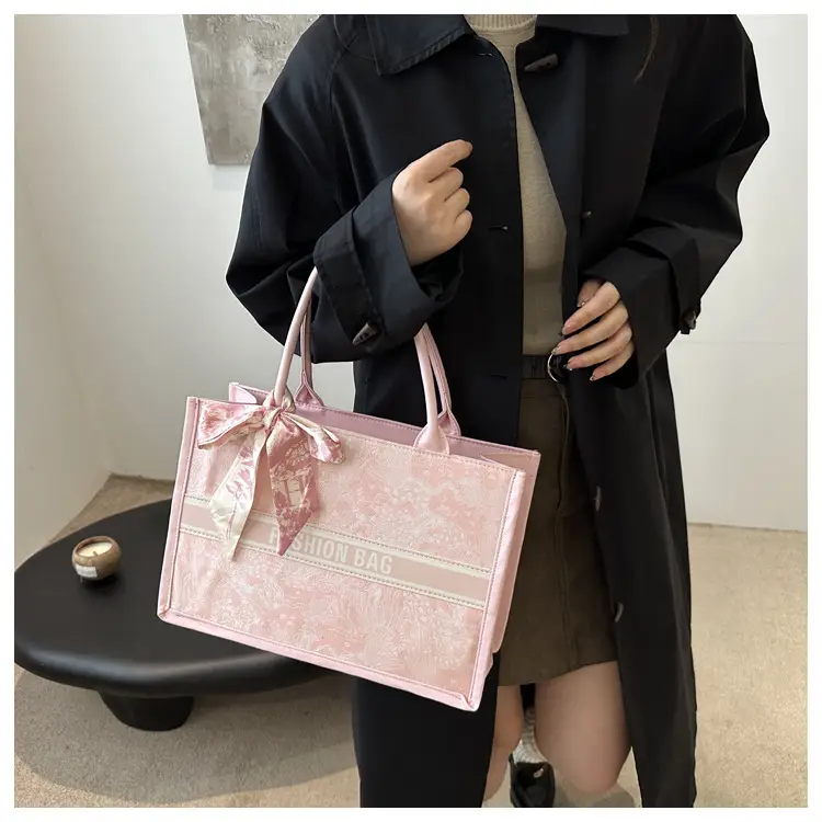Women's Black Embroidered Crossbody Bag with Bow — feature 20