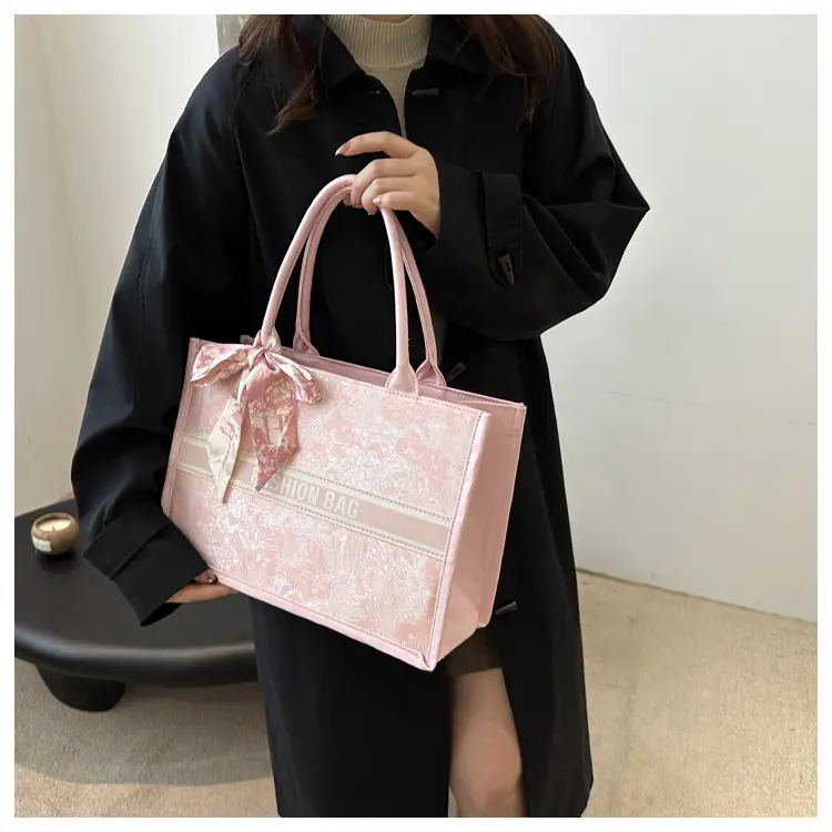 Women's Black Embroidered Crossbody Bag with Bow — feature 21