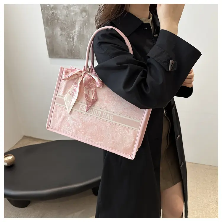 Women's Black Embroidered Crossbody Bag with Bow — feature 23