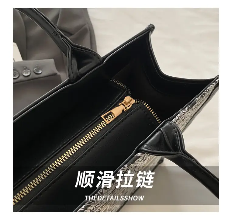 Women's Black Embroidered Crossbody Bag with Bow — feature 6