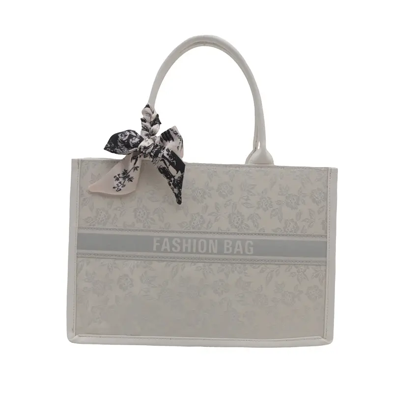 Women's Black Embroidered Crossbody Bag with Bow - Image 2