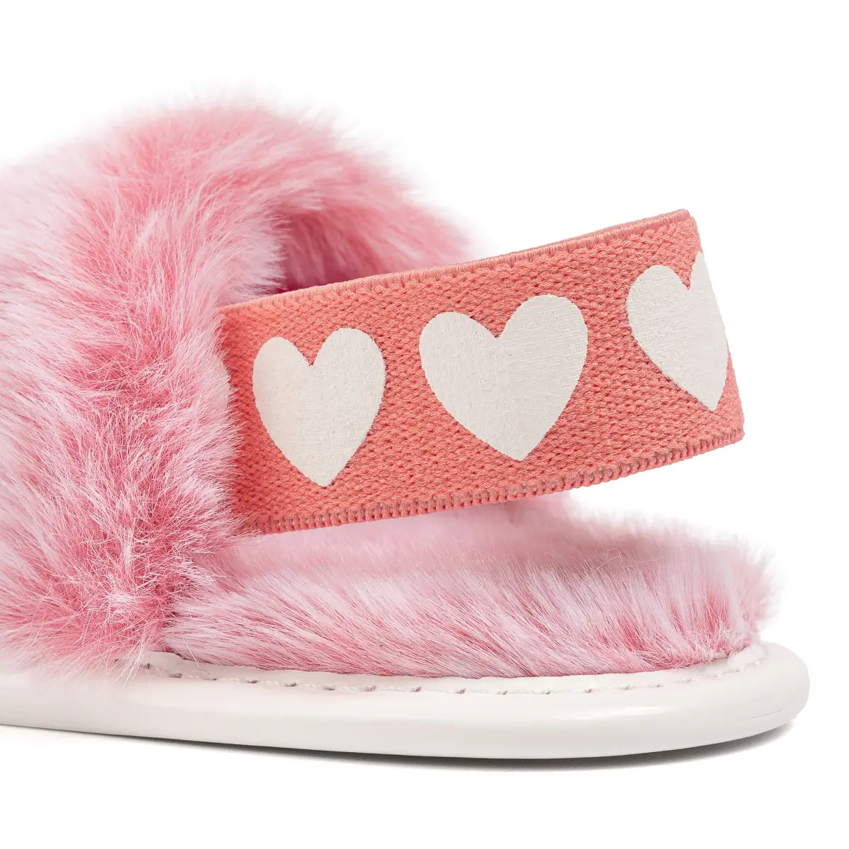 Pink Furry Toddler Slippers 0-1 Year Old — feature 13