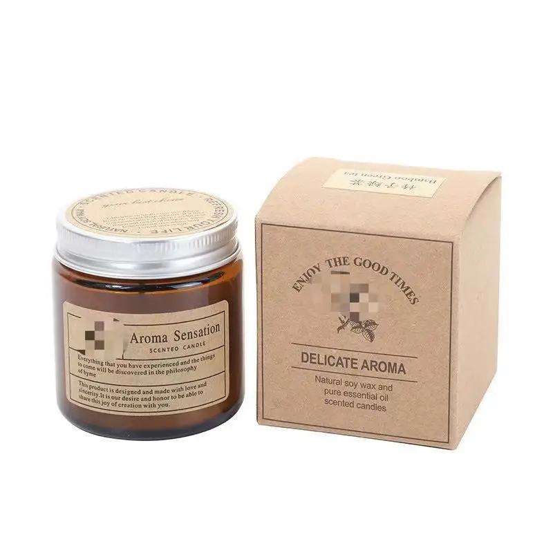 Cross-border DIY handmade soy wax smokeless tea glass candle fragrance gift cross-border aromatherapy candle z