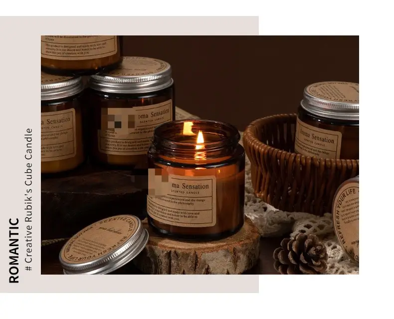 Cross-border DIY handmade soy wax smokeless tea glass candle fragrance gift cross-border aromatherapy candle z — feature 11