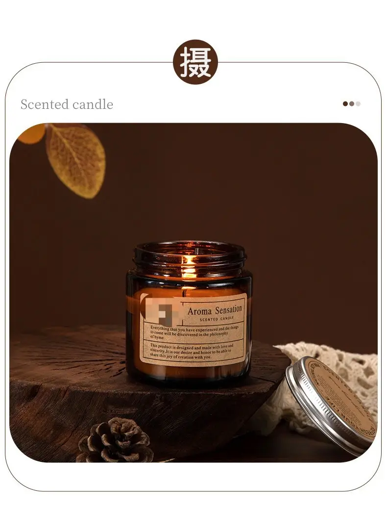 Cross-border DIY handmade soy wax smokeless tea glass candle fragrance gift cross-border aromatherapy candle z — feature 12