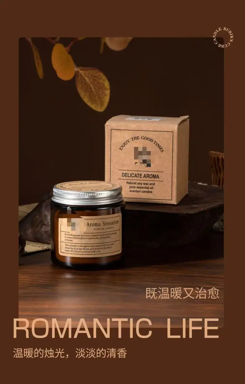 Cross-border DIY handmade soy wax smokeless tea glass candle fragrance gift cross-border aromatherapy candle z — feature 5