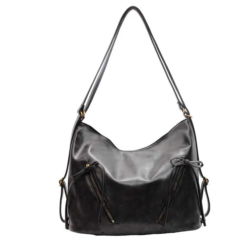 Women's Retro Brown Shoulder Bag 2024 Autumn Winter - Image 2