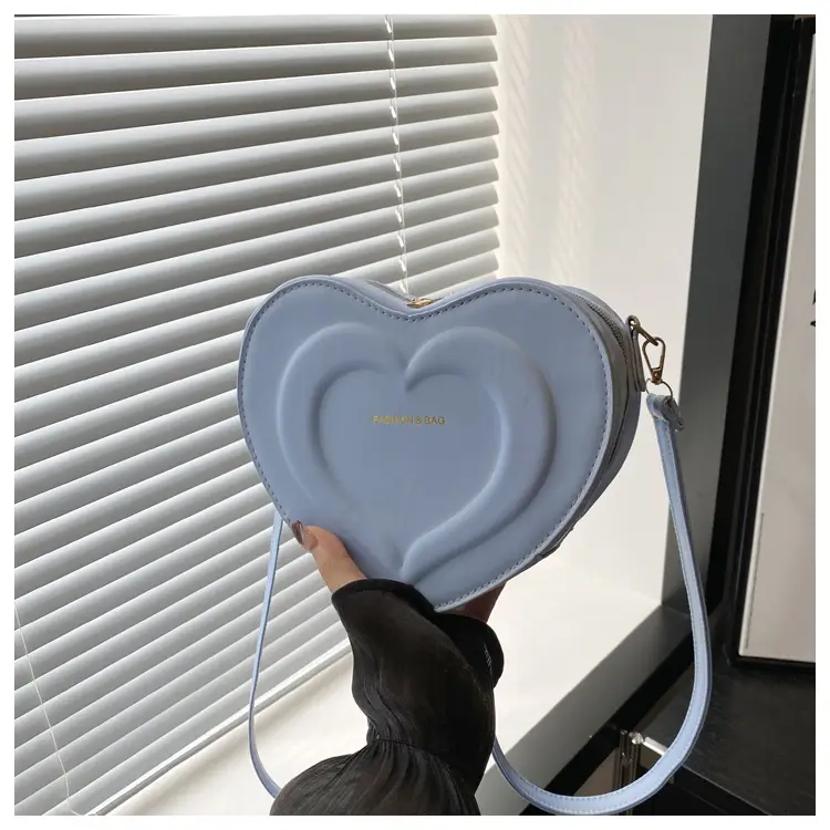 Vintage Heart Bag Women 2024 Casual Shoulder Crossbody Love - Image 3