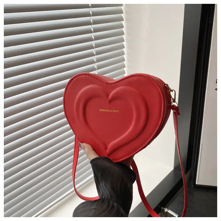Vintage Heart Bag Women 2024 Casual Shoulder Crossbody Love - Image 4